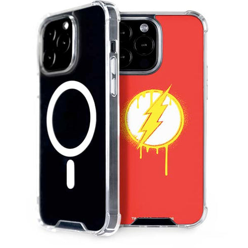DC Comics The Flash Emblem Drip iPhone Cases