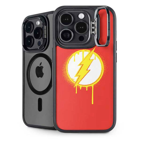 DC Comics The Flash Emblem Drip iPhone 14 Pro Max Kickstand Case