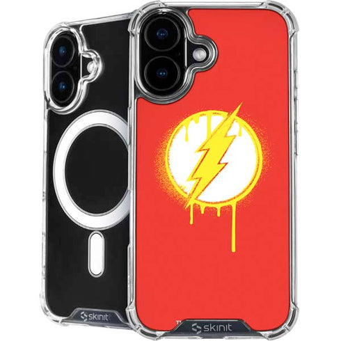 DC Comics The Flash Emblem Drip iPhone 16 MagSafe Case