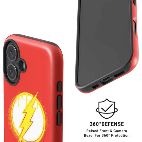 DC Comics The Flash Emblem Drip iPhone 16 Magsafe Impact Case