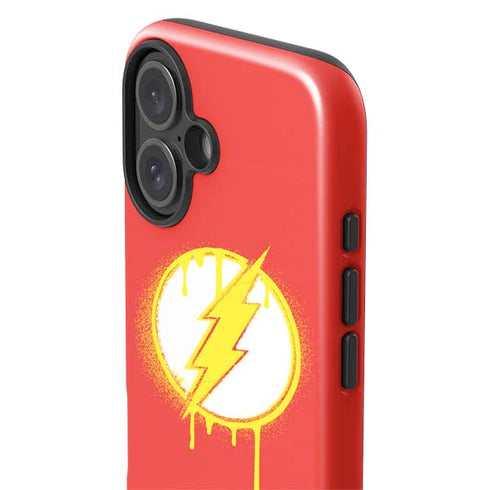 DC Comics The Flash Emblem Drip iPhone 16 Plus Impact Case