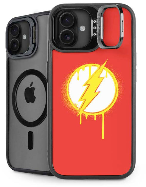 DC Comics The Flash Emblem Drip iPhone 16 Plus Kickstand Case