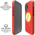 DC Comics The Flash Emblem Drip iPhone 16 Plus Magsafe Impact Case