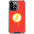 DC Comics The Flash Emblem Drip iPhone 16 Pro Clear Case