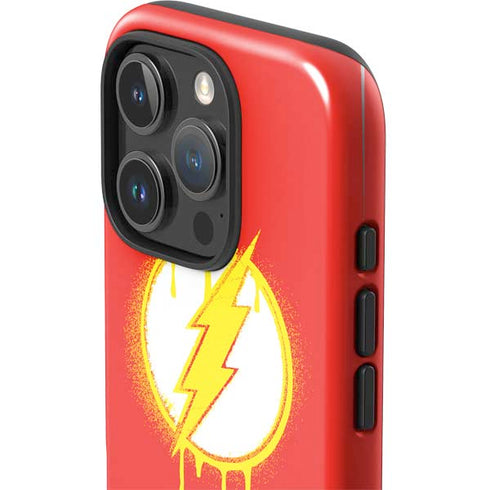 DC Comics The Flash Emblem Drip iPhone 16 Pro Impact Case