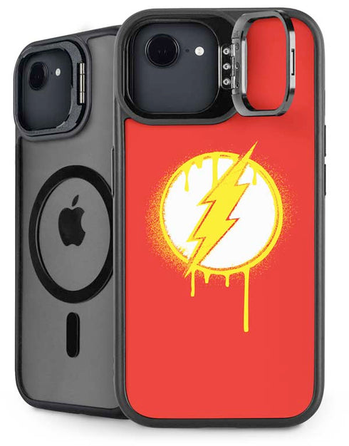 DC Comics The Flash Emblem Drip iPhone 16e Kickstand Case