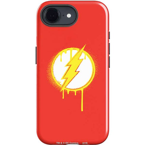 DC Comics The Flash Emblem Drip iPhone 16e Impact Case