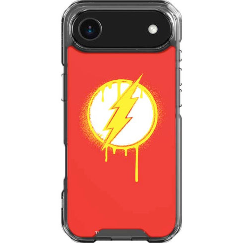 DC Comics The Flash Emblem Drip iPhone 17 Air Clear Case