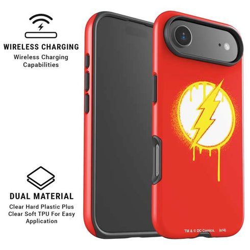 DC Comics The Flash Emblem Drip iPhone 17 Air Magsafe Impact Case