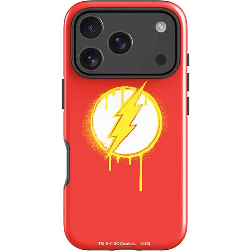 DC Comics The Flash Emblem Drip iPhone 17 Pro Impact Case