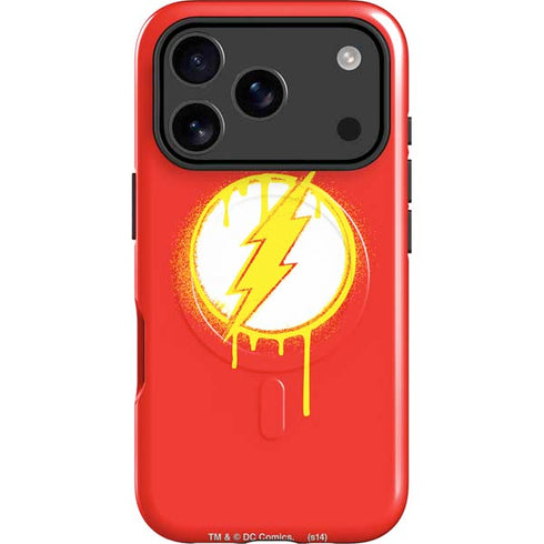 DC Comics The Flash Emblem Drip iPhone 17 Pro Magsafe Impact Case