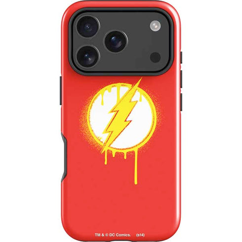 DC Comics The Flash Emblem Drip iPhone 17 Pro Max Impact Case