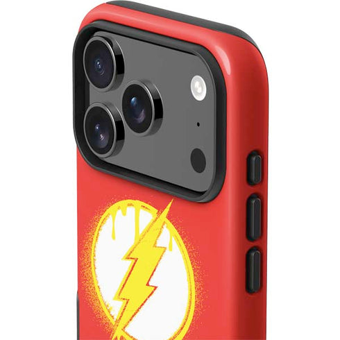 DC Comics The Flash Emblem Drip iPhone 17 Pro Max Impact Case