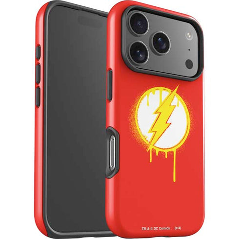 DC Comics The Flash Emblem Drip iPhone 17 Pro Max Impact Case