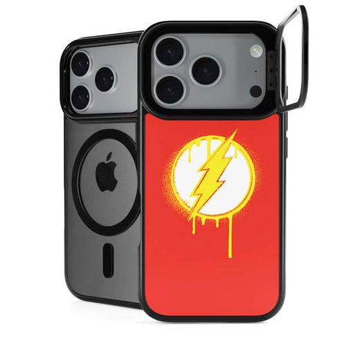 DC Comics The Flash Emblem Drip iPhone 18 Pro Kickstand Case