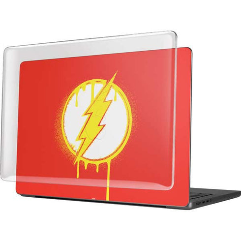 DC Comics The Flash Emblem Drip MacBook Pro 14in (2021-24) Case plus Skin