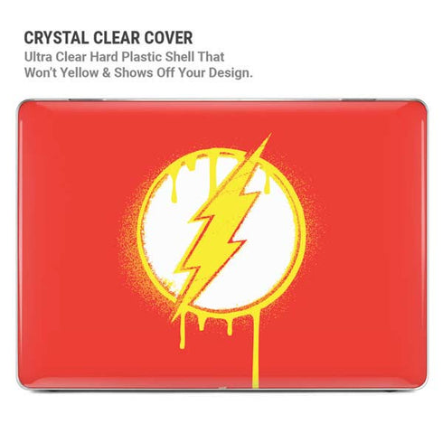 DC Comics The Flash Emblem Drip MacBook Pro 14in (2021-24) Case plus Skin