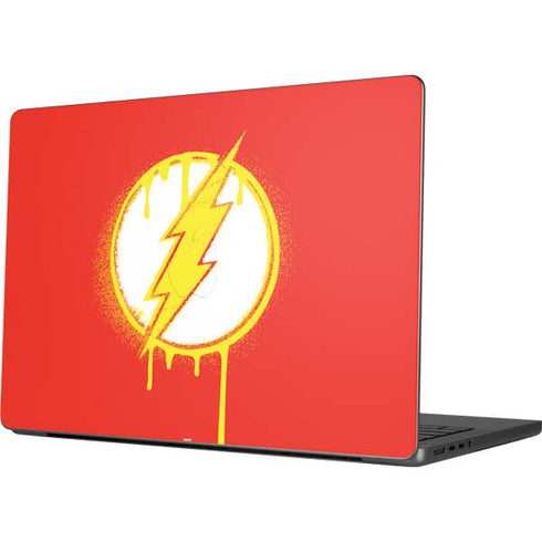 DC Comics The Flash Emblem Drip Apple MacBook Pro 14-inch Skin