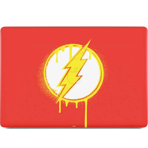 DC Comics The Flash Emblem Drip MacBook Skins