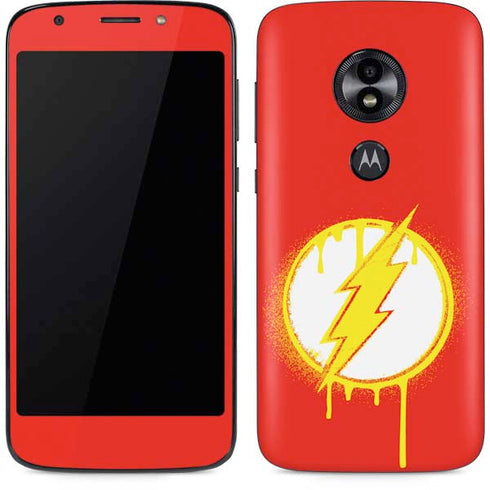 DC Comics The Flash Emblem Drip Moto E5 Play Skin