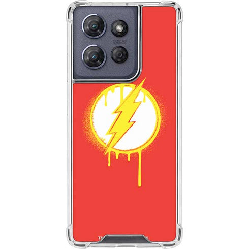 DC Comics The Flash Emblem Drip Moto G Play 5G (2025) Clear Case