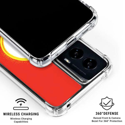 DC Comics The Flash Emblem Drip Moto G Power 5G (2024) Clear Case