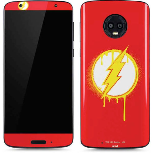 DC Comics The Flash Emblem Drip Moto G6 Skin