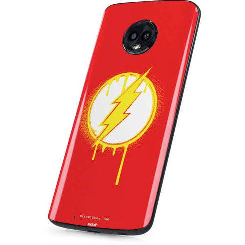 DC Comics The Flash Emblem Drip Moto G6 Skin