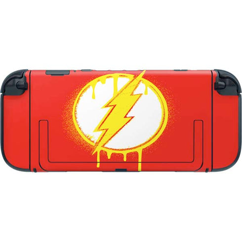 DC Comics The Flash Emblem Drip Nintendo Switch 2 (2025) with Joy-Con Skin