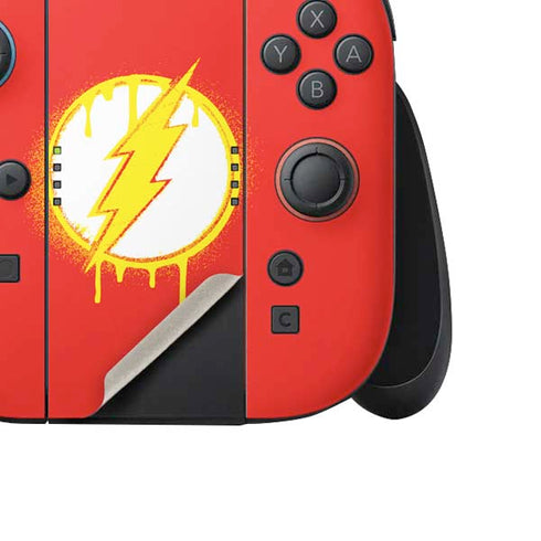 DC Comics The Flash Emblem Drip Nintendo Switch 2 (2025) Joy-Con Controller Skin