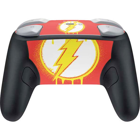 DC Comics The Flash Emblem Drip Nintendo Switch 2 (2025) Pro Controller Skin