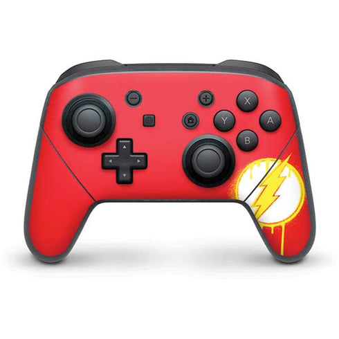 DC Comics The Flash Emblem Drip Nintendo Skins