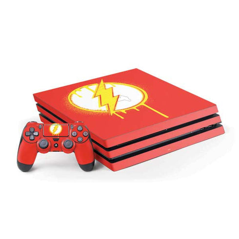 DC Comics The Flash Emblem Drip PlayStation PS4 Skins
