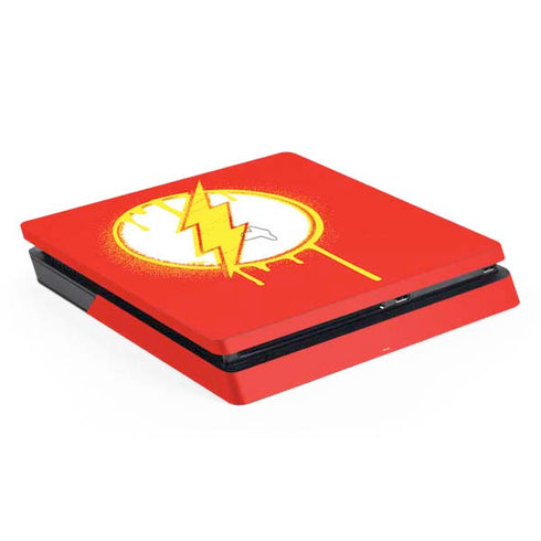 DC Comics The Flash Emblem Drip PS4 Slim Skin