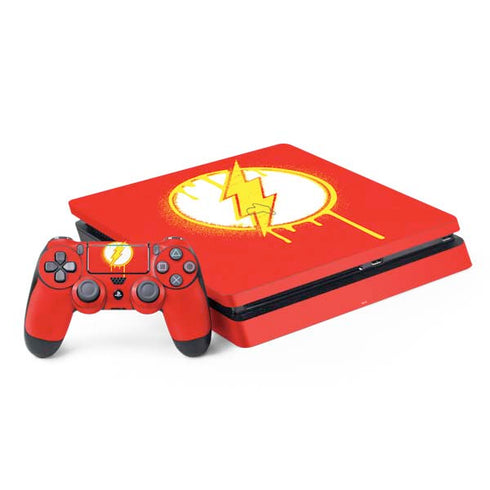 DC Comics The Flash Emblem Drip PlayStation PS4 Skins