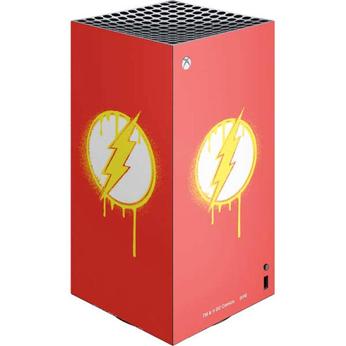 DC Comics The Flash Emblem Drip XBox Series X Digital Edition Console Skin