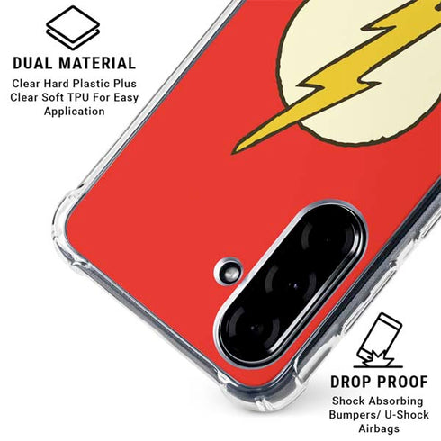 DC Comics The Flash Classic Emblem Galaxy A36 5G Clear Case