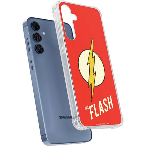 DC Comics The Flash Classic Emblem Galaxy A55 5G Clear Case