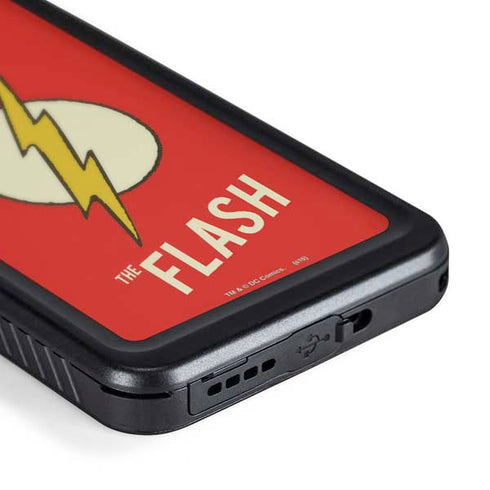 DC Comics The Flash Classic Emblem Galaxy S24 Plus Waterproof Case