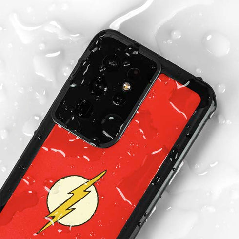 DC Comics The Flash Classic Emblem Galaxy S24 Ultra Waterproof Case