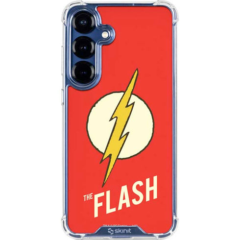 DC Comics The Flash Classic Emblem Galaxy S25 Clear Case