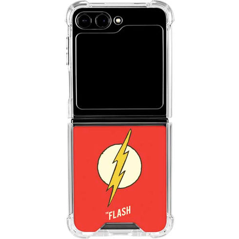 DC Comics The Flash Classic Emblem Galaxy Z Flip6 Clear Case