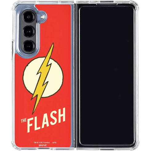DC Comics The Flash Classic Emblem Galaxy Z Fold5 5G Clear Case
