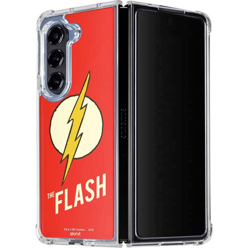 DC Comics The Flash Classic Emblem Galaxy Z Fold5 5G Clear Case