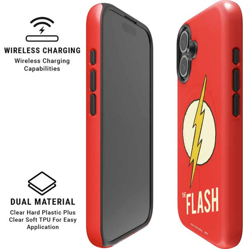 DC Comics The Flash Classic Emblem iPhone 16 Magsafe Impact Case