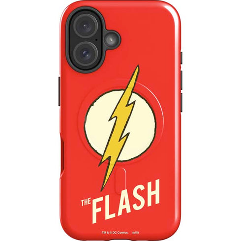 DC Comics The Flash Classic Emblem iPhone 16 Plus Magsafe Impact Case