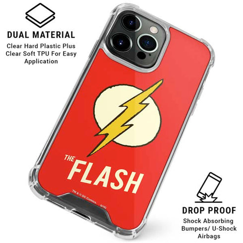 DC Comics The Flash Classic Emblem iPhone 16 Pro Clear Case