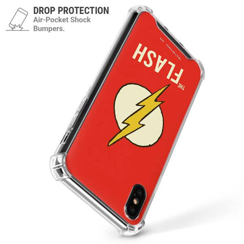 DC Comics The Flash Classic Emblem iPhone X/XS Clear Case