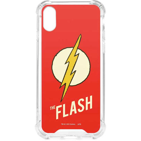 DC Comics The Flash Classic Emblem iPhone XS Clear Case