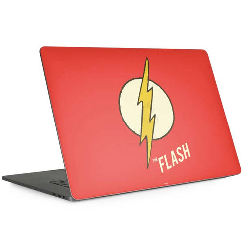 DC Comics The Flash Classic Emblem MacBook Skins